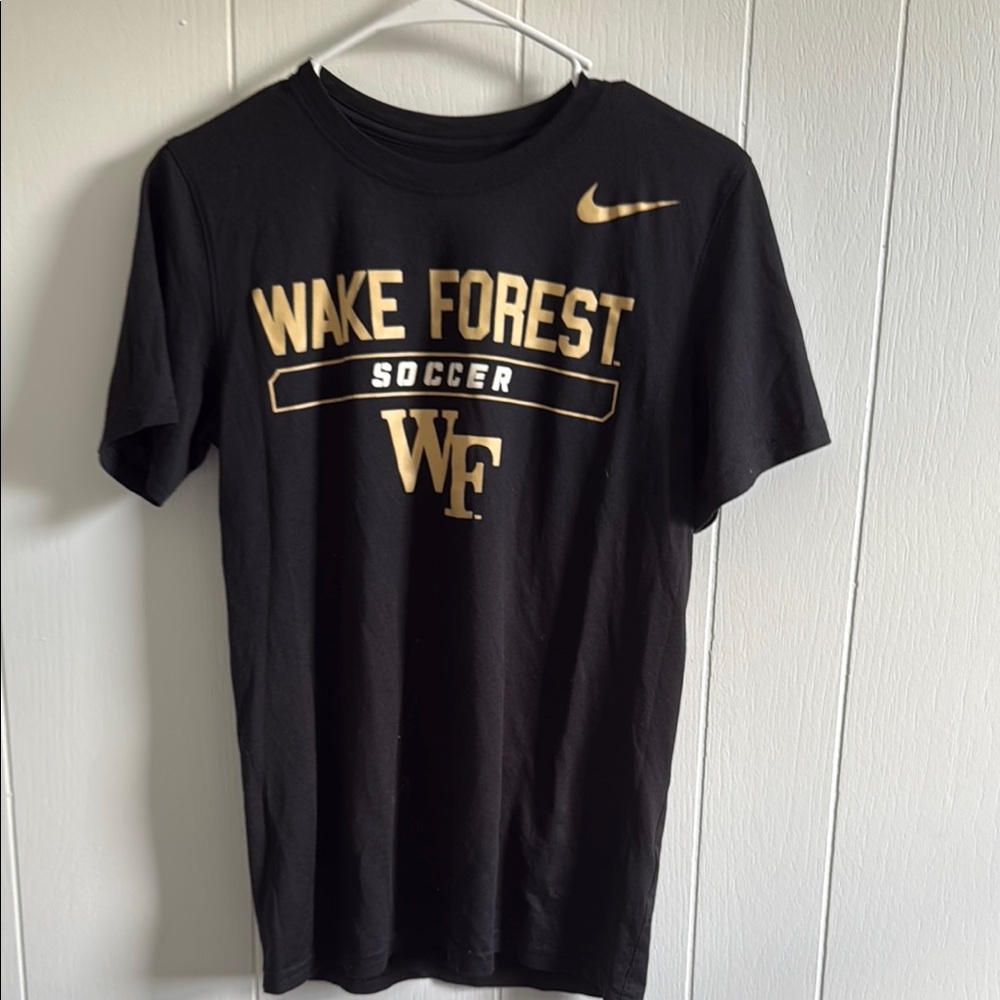 Nike Black and Gold Wake Forest Tee Short Sleeve
